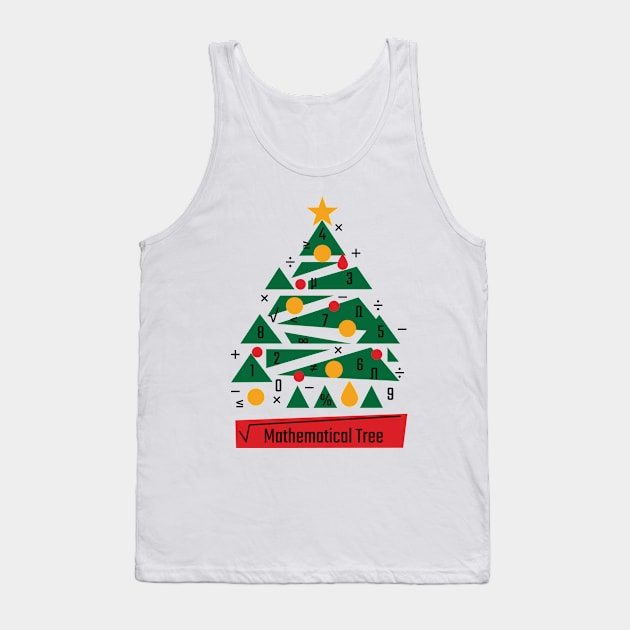 Mathematical Christmas Tree v2 Tank Top by Emma